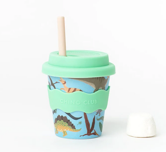 Chino Club Reusable Babychino Cup (Green Dino)