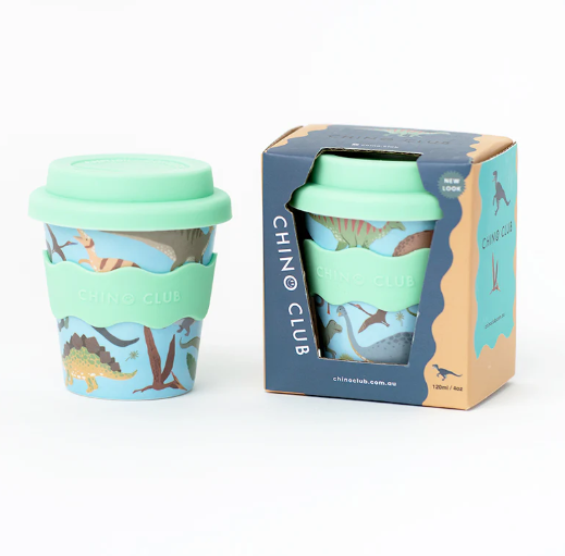 Chino Club Reusable Babychino Cup (Green Dino)