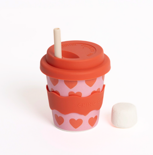 Chino Club Reusable Babychino Cup (Hearts)