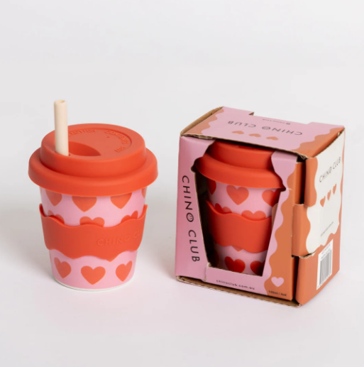 Chino Club Reusable Babychino Cup (Hearts)