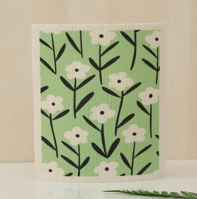 Compostable Sponge Cloth - Petal Power