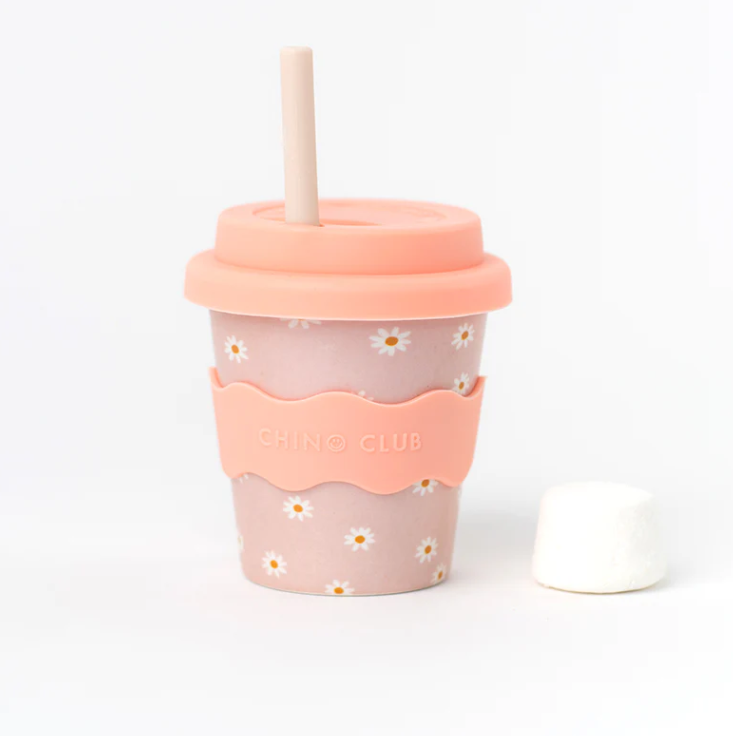 Chino Club Reusable Babychino Cup (Pink Daisy)