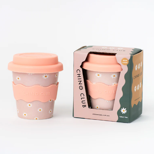 Chino Club Reusable Babychino Cup (Pink Daisy)