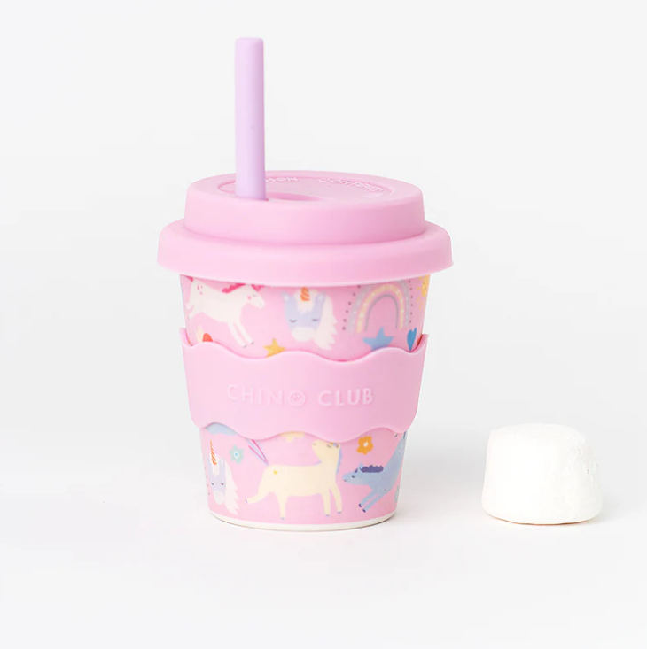 Chino Club Reusable Babychino Cup (Pink Unicorn)