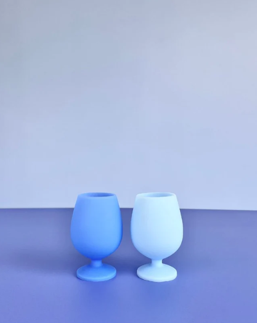 Porter Green "Stemm" Silicone Wine Glass Set (2 pack)