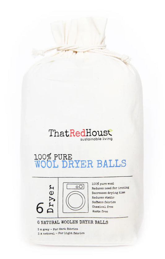 Pure Wool Dryer Balls (6 pack)