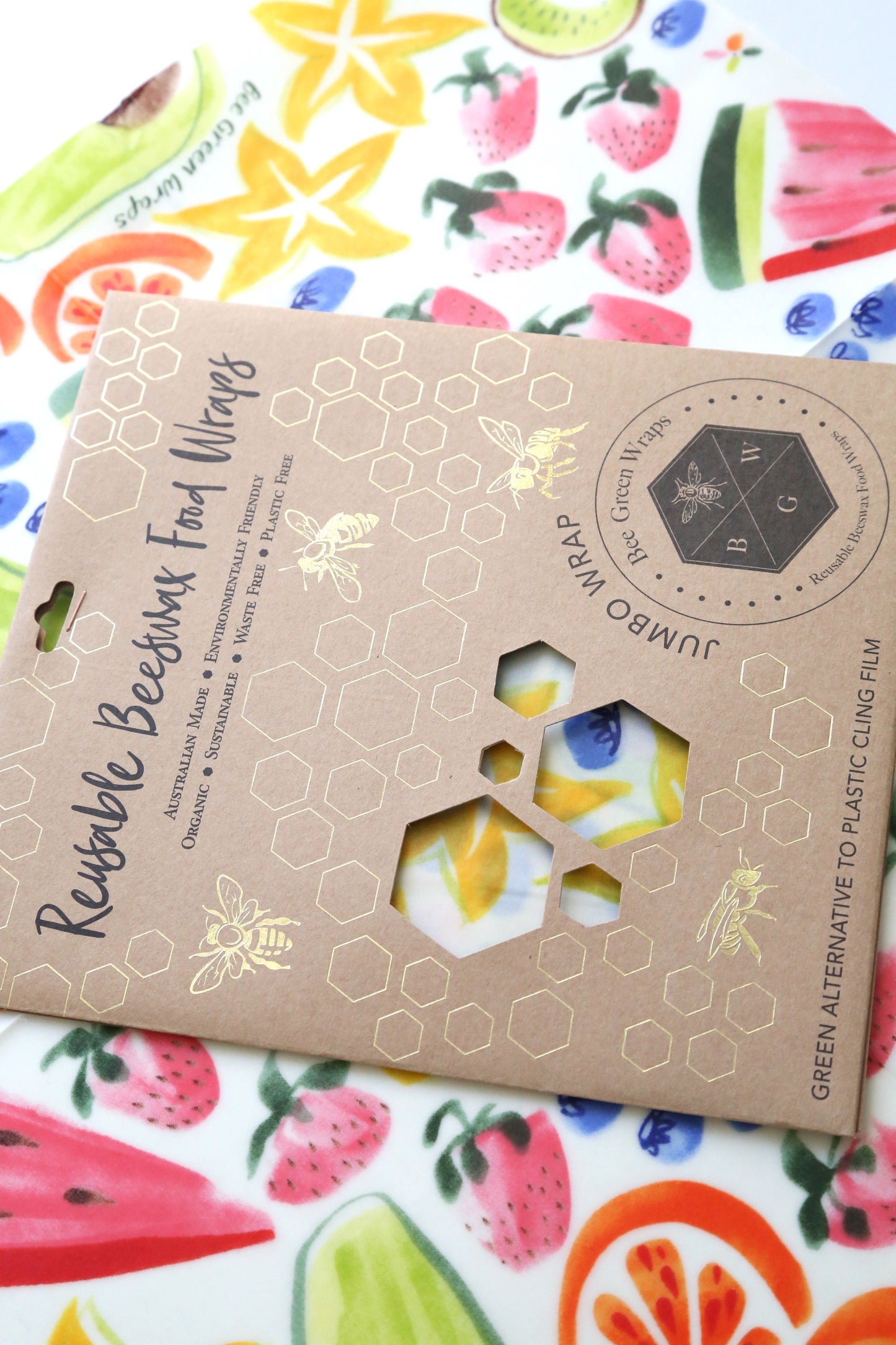 Bee Green Beeswax Food Wrap Fruit