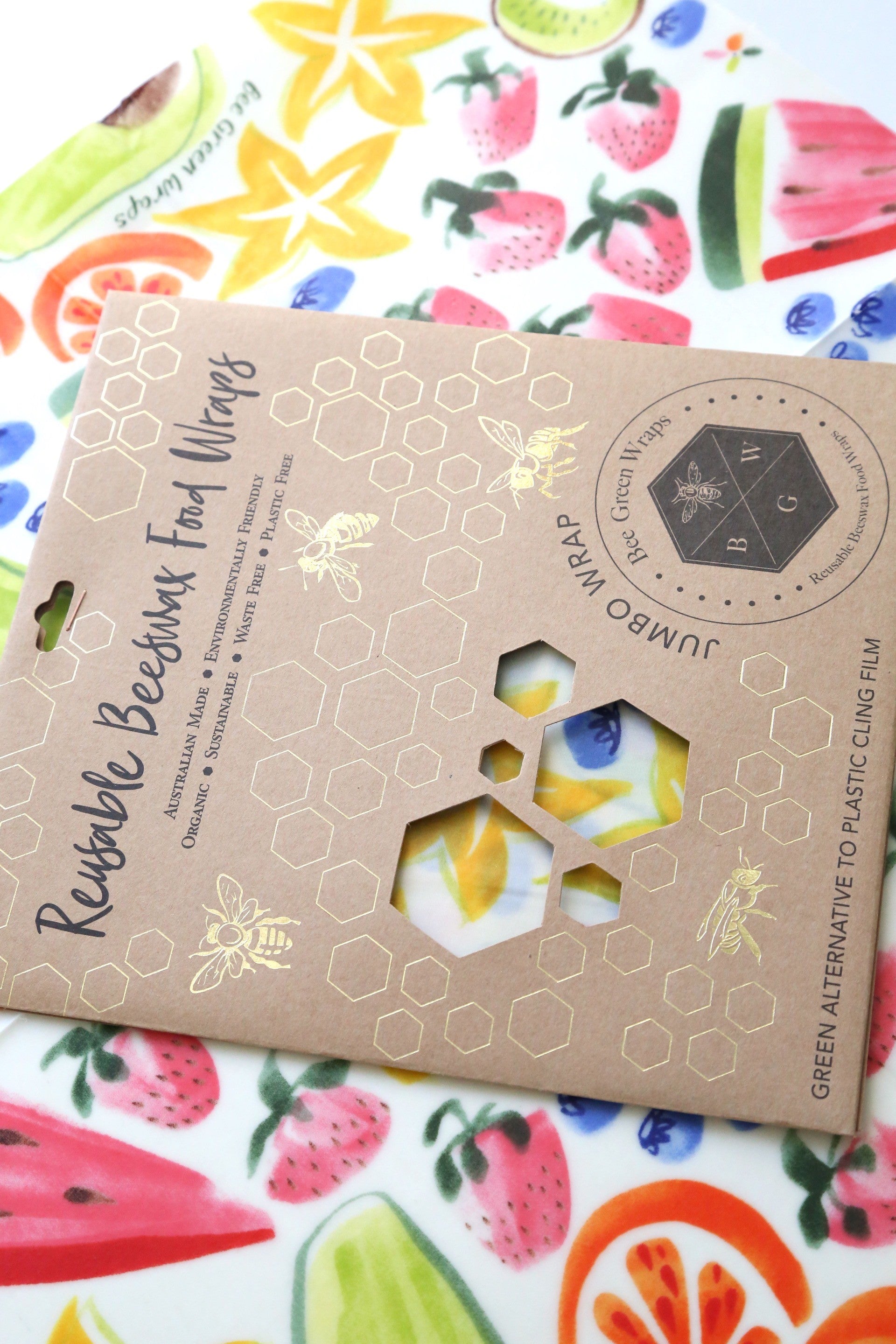 Bee Green Beeswax Food Wrap Fruit