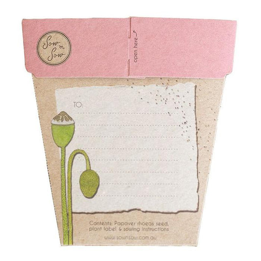 Sow n Sow Gift of Seeds Poppy
