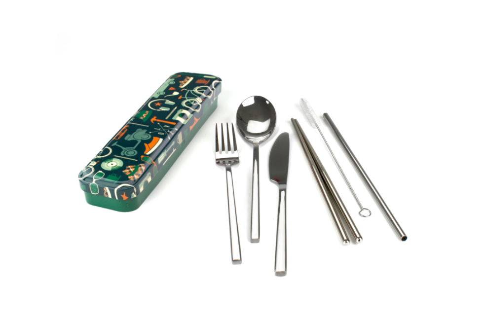 Retro Man Carry Your Cutlery Portable Set