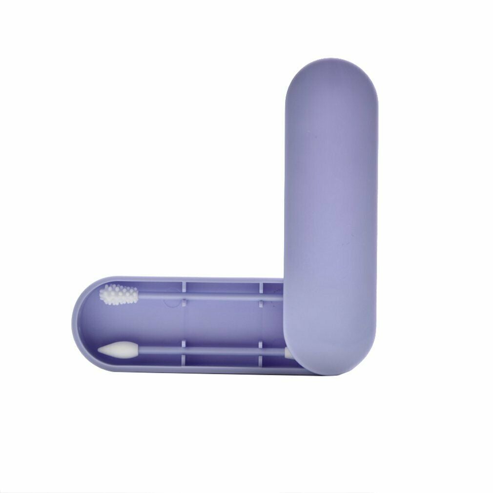 Reusable Silicone Cotton Buds purple