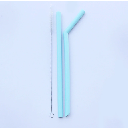Silicone Straw Sky Blue