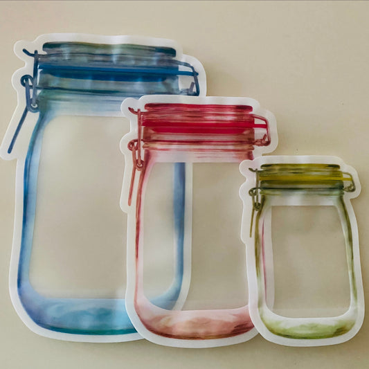 Reusable Mason Jar Food Storage Pouch