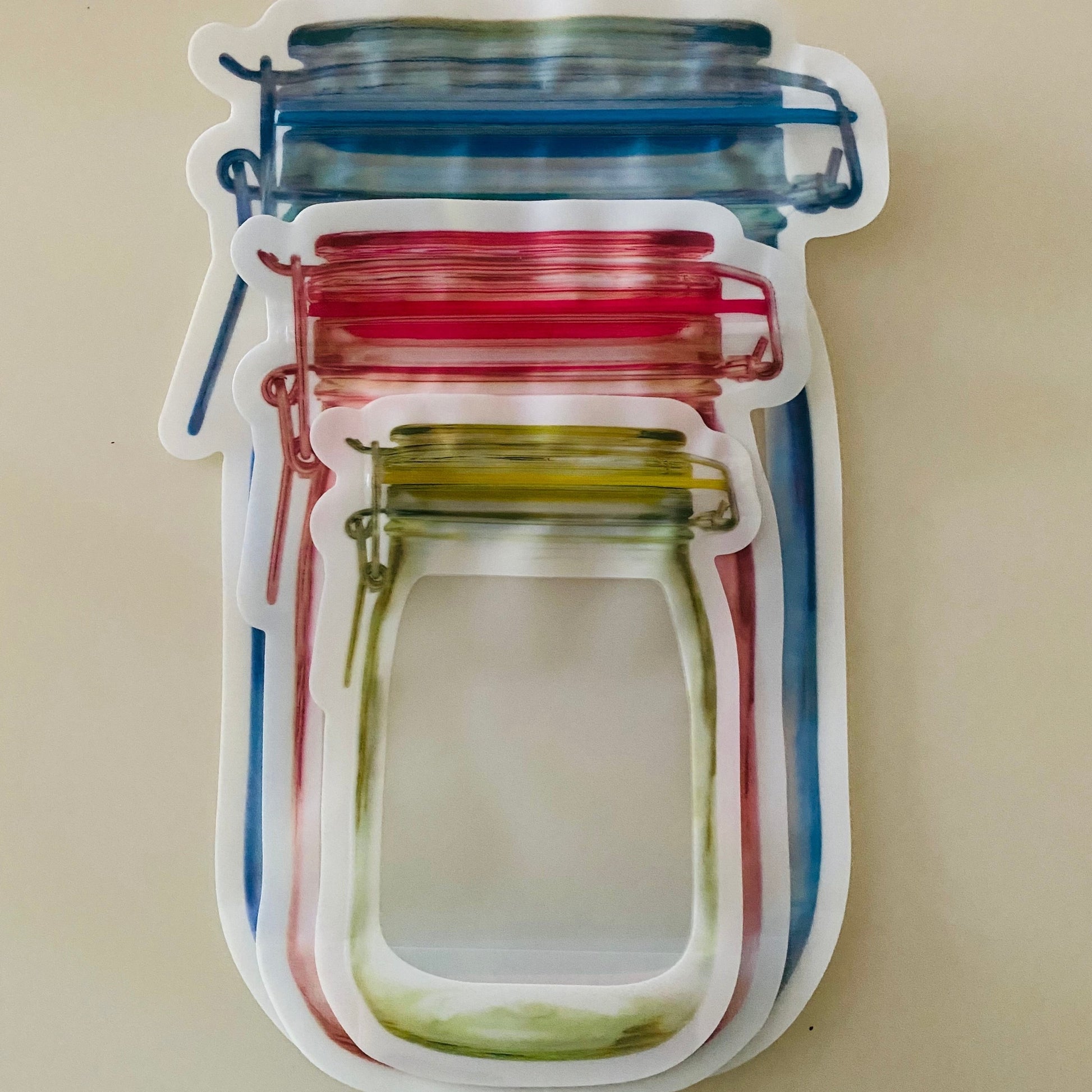 Reusable Mason Jar Food Storage Pouch Set of Three