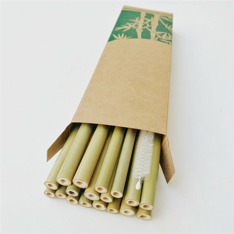 Eco Friendly Bamboo Straws (12 pack)