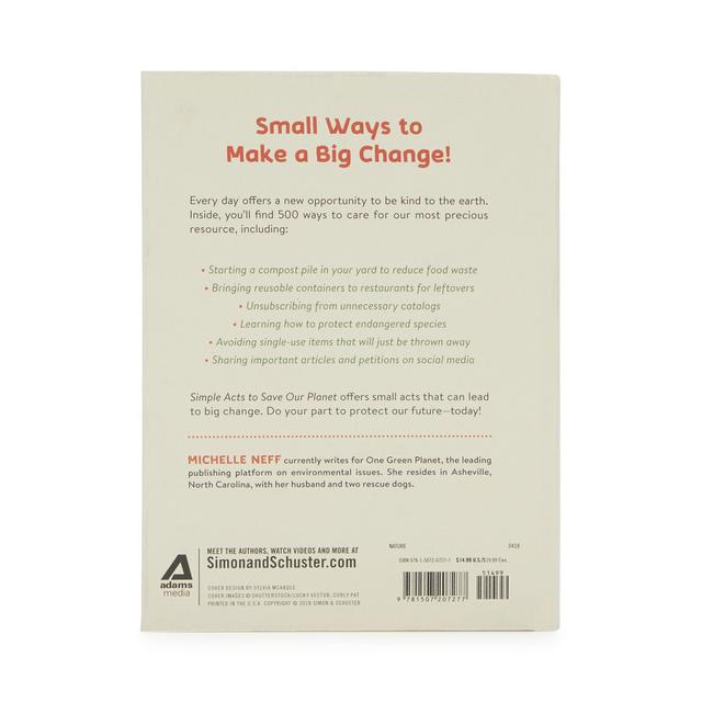 Simple Acts to Save Our Planet back cover