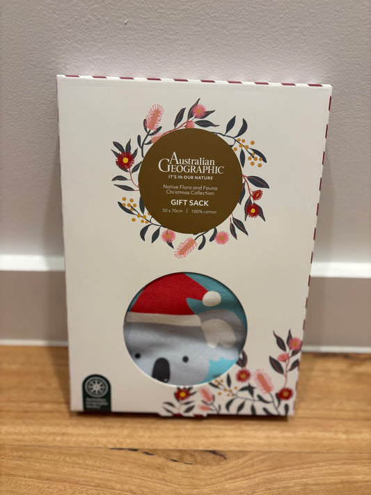 Australian Geographic Reusable Christmas Gift Bag