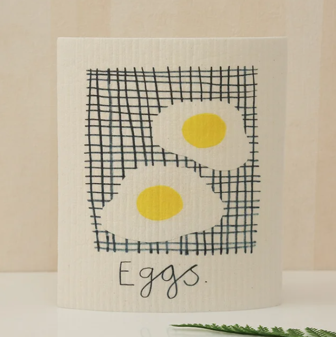 Compostable Sponge Cloth - Eggs