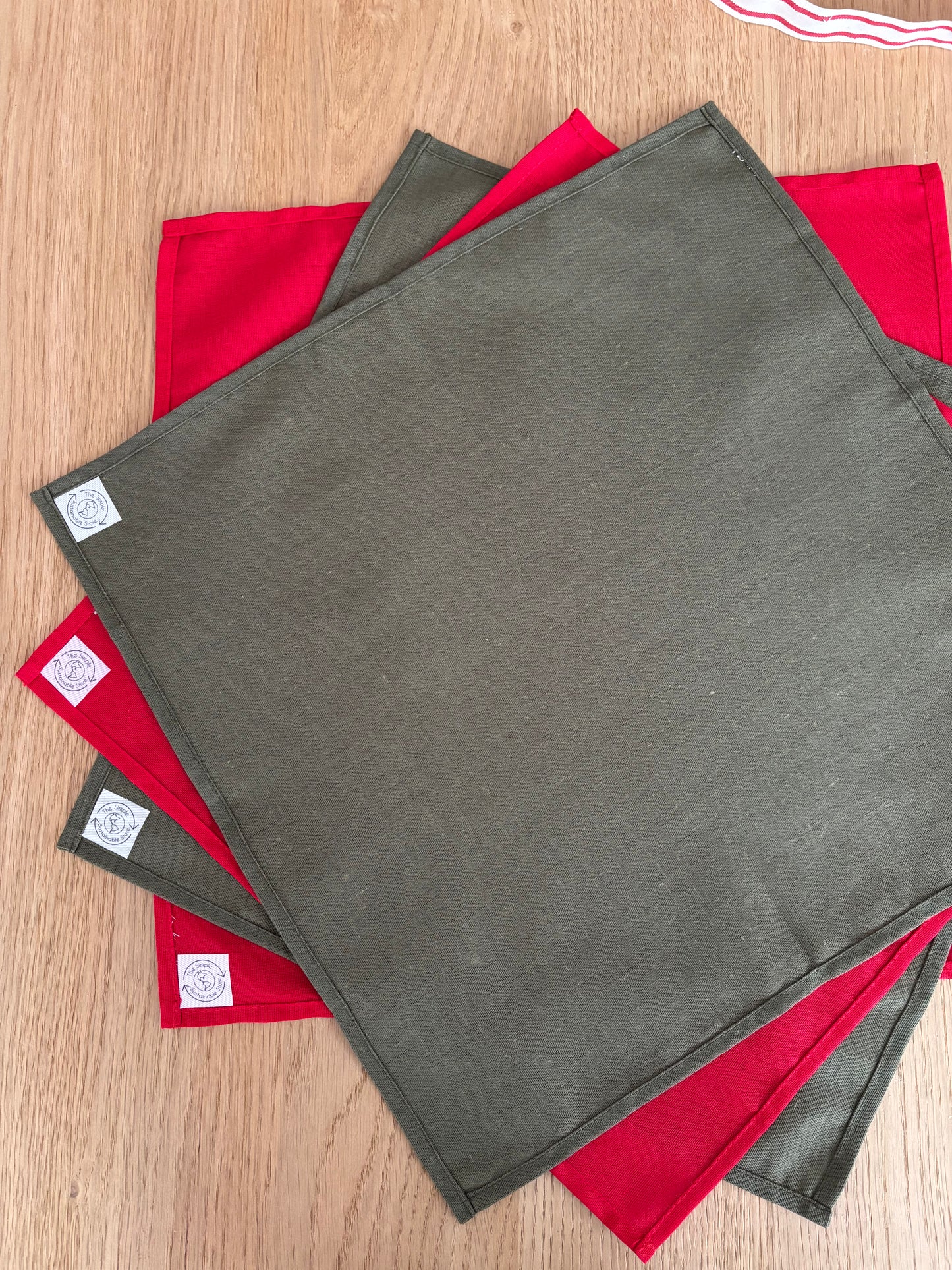 Reusable Fabric Gift Wrapping Cloth / 'Furoshiki' Set (Christmas)