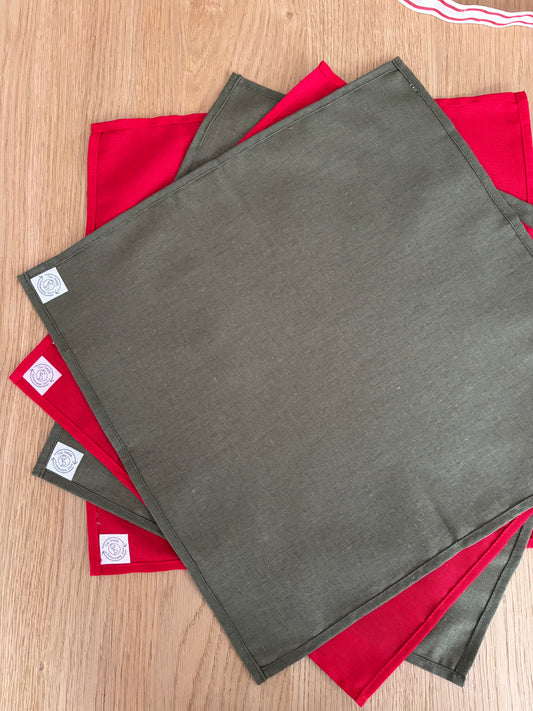 Reusable Fabric Gift Wrapping Cloth / 'Furoshiki' Set (Christmas)