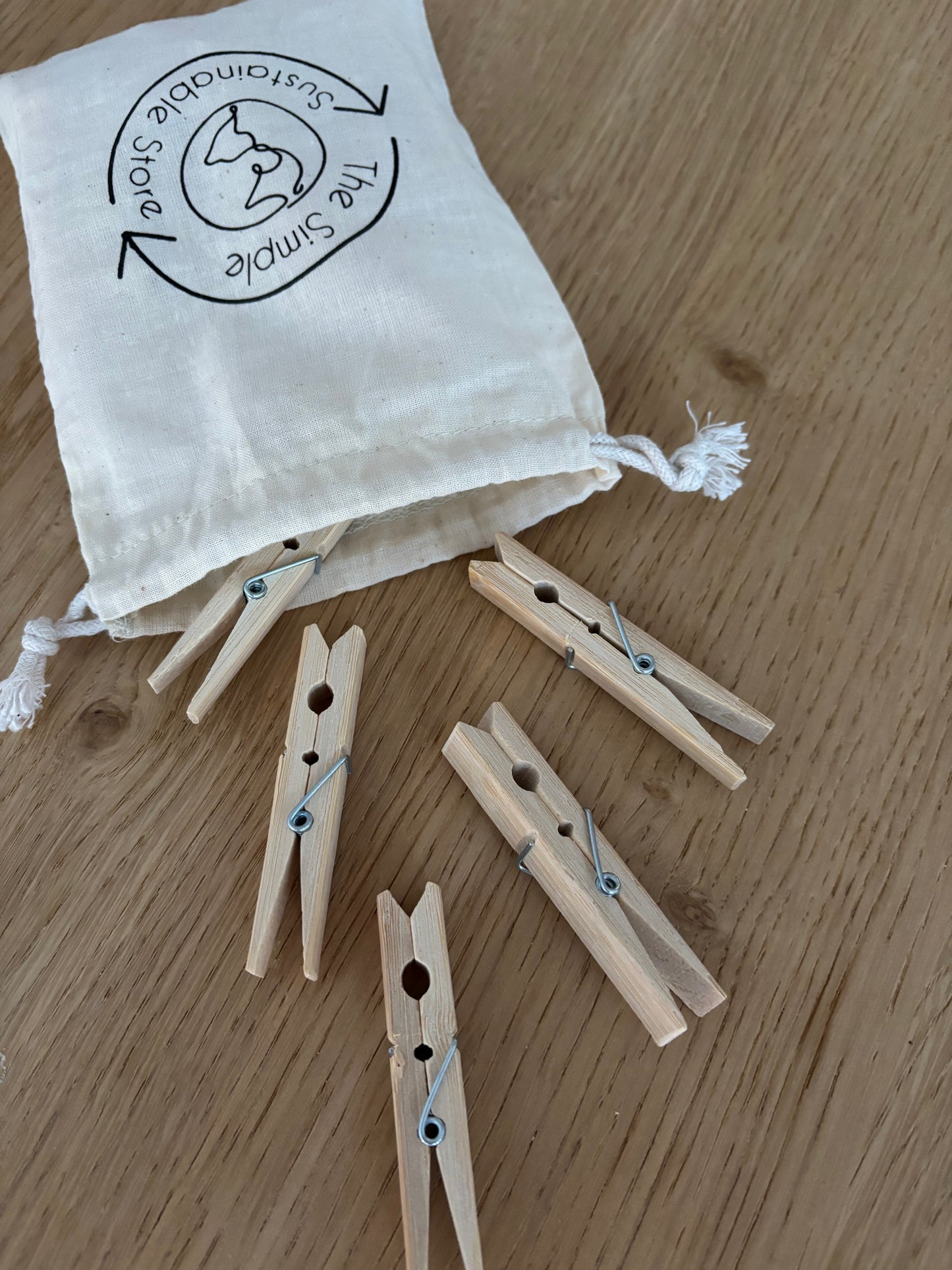 Bamboo Clothes Pegs (20pk)