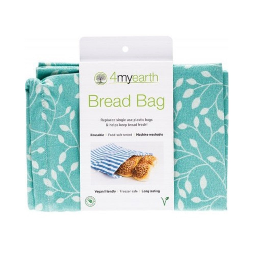 4MyEarth Bread Bag White Leaf