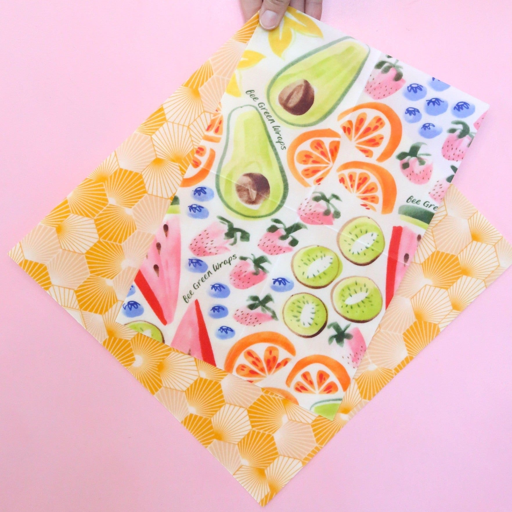 Beeswax Wrap Lunch Pack Fruit