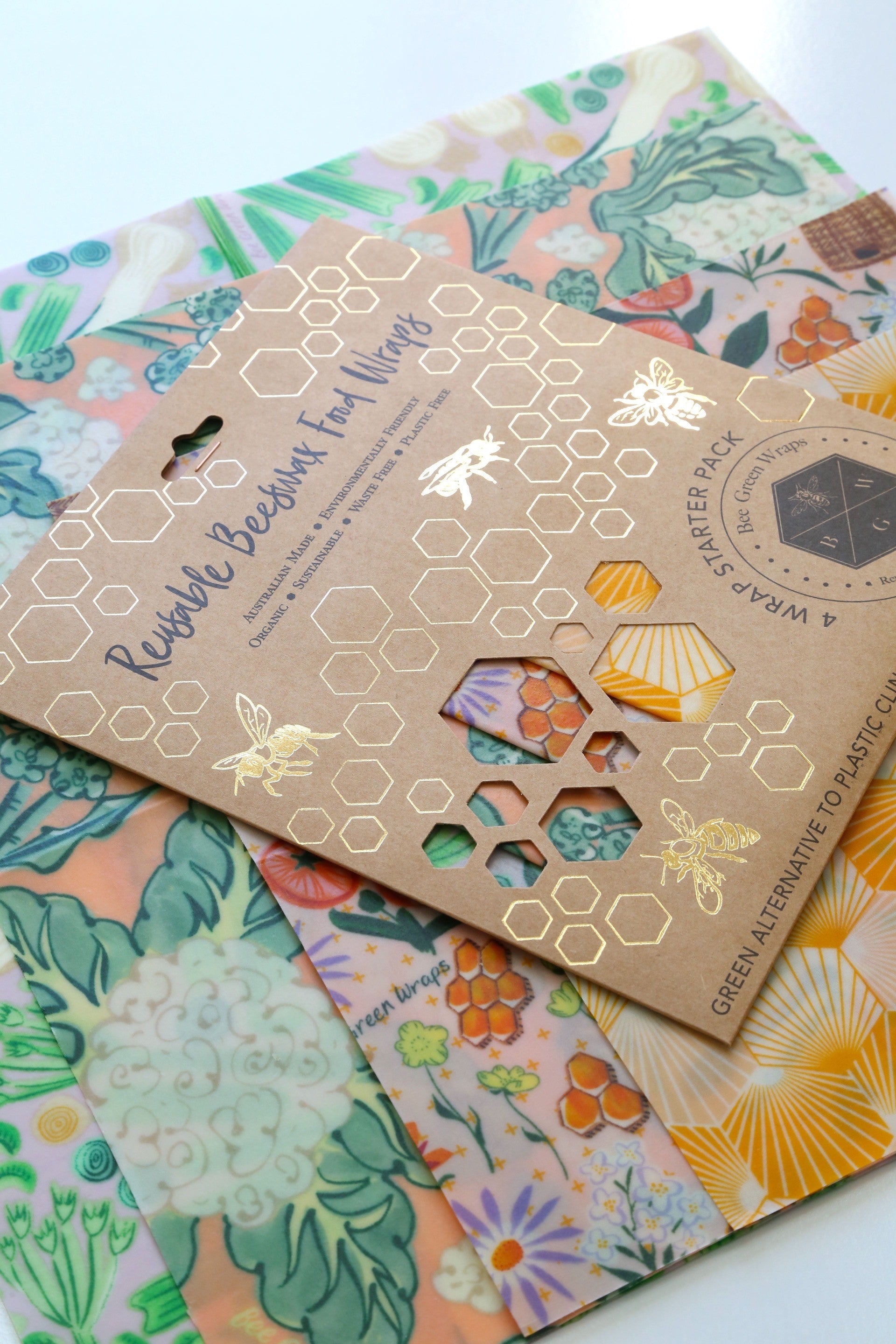 Bee Green Beeswax Food Wrap Multi Pack