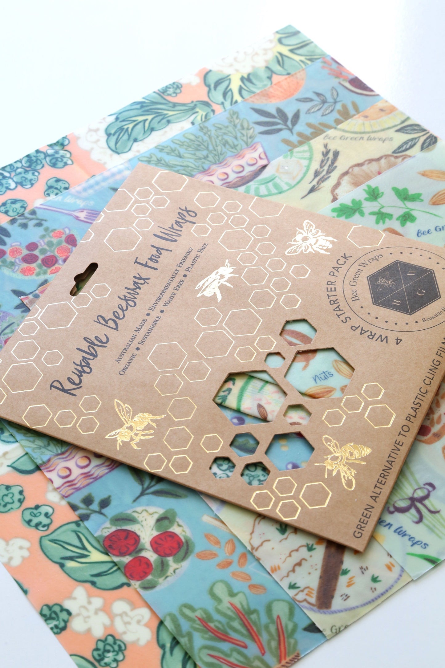 Bee Green Beeswax Wrap Starter Pack Multi