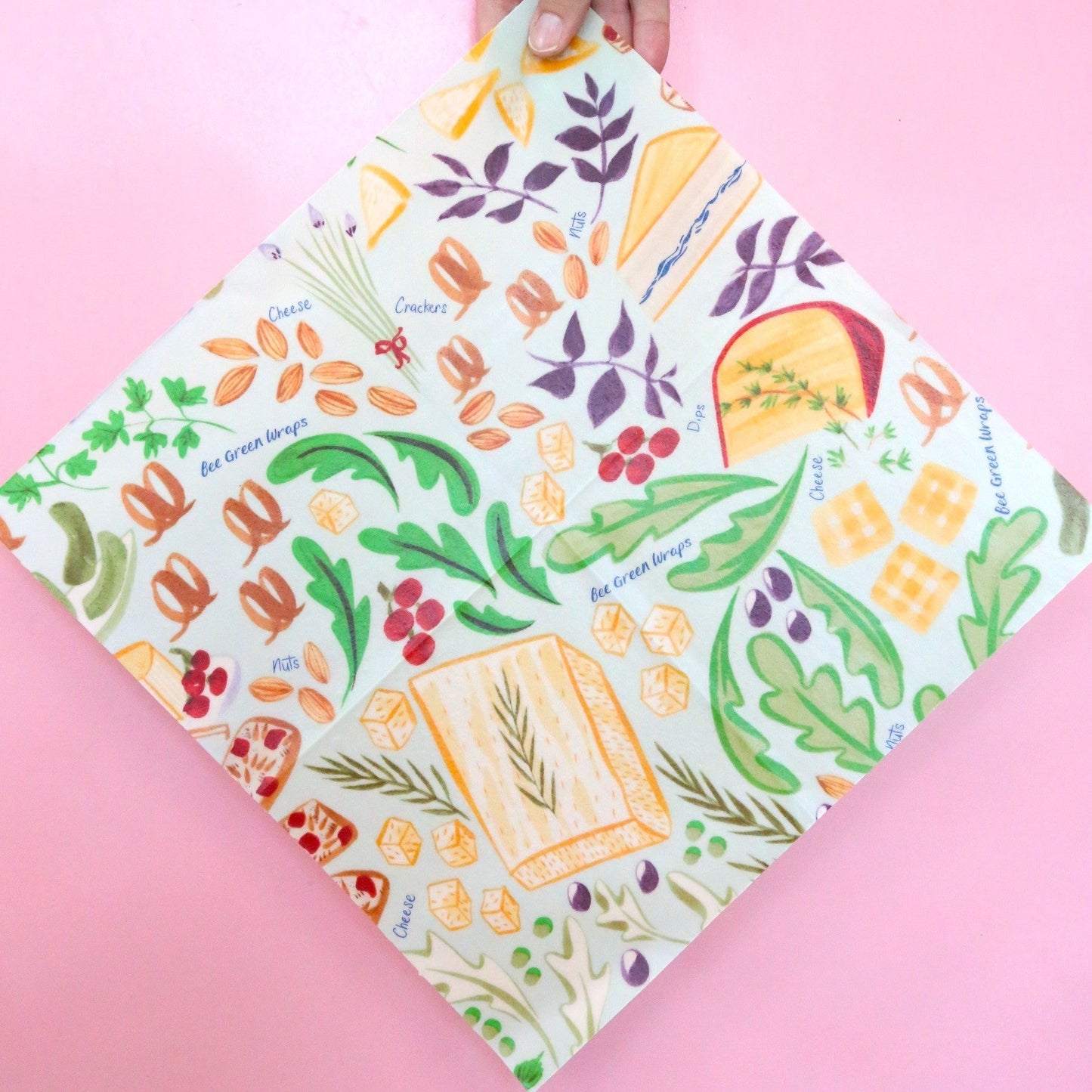 Beeswax Wrap Large Cheese Crackers