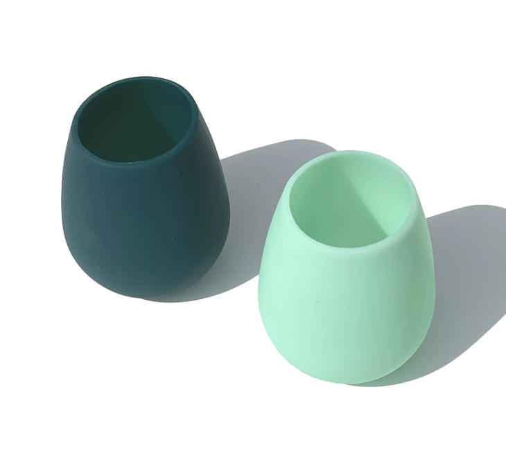 Porter Green "Fegg" Silicone Tumbler Set - Mist and Ink no