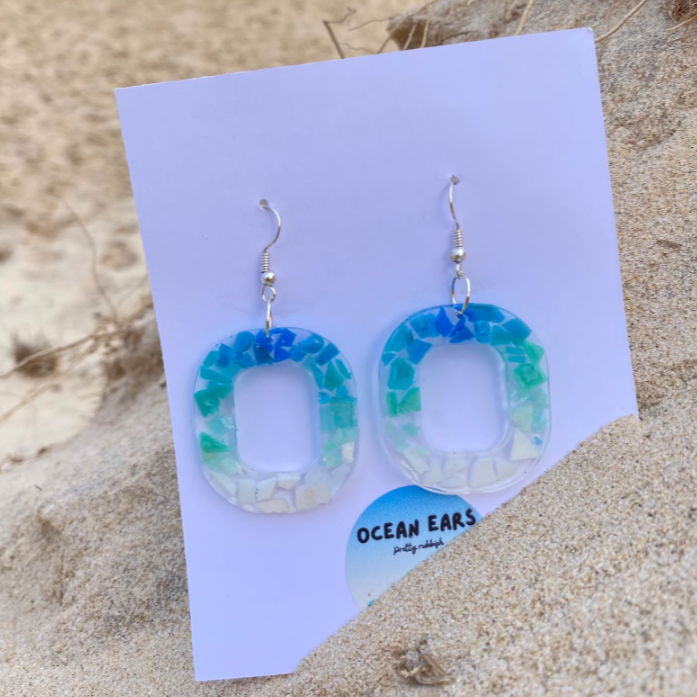 Eco Friendly Earrings Ocean Gradient