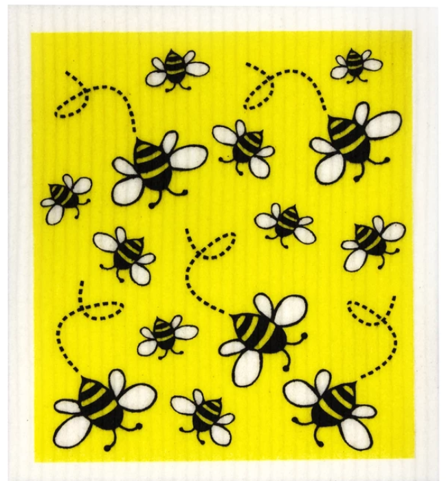 RetroKitchen Sponge Cloth Bees