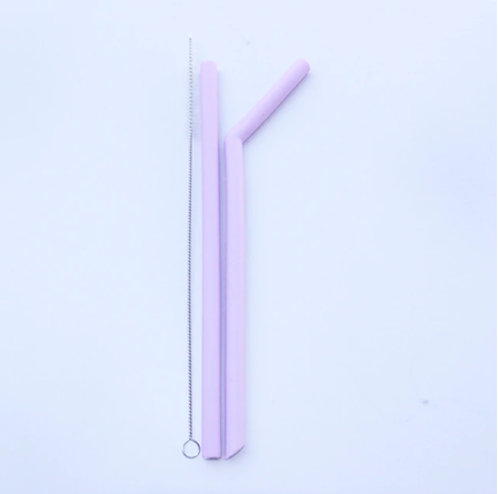 Silicone Drinking Straw Purple