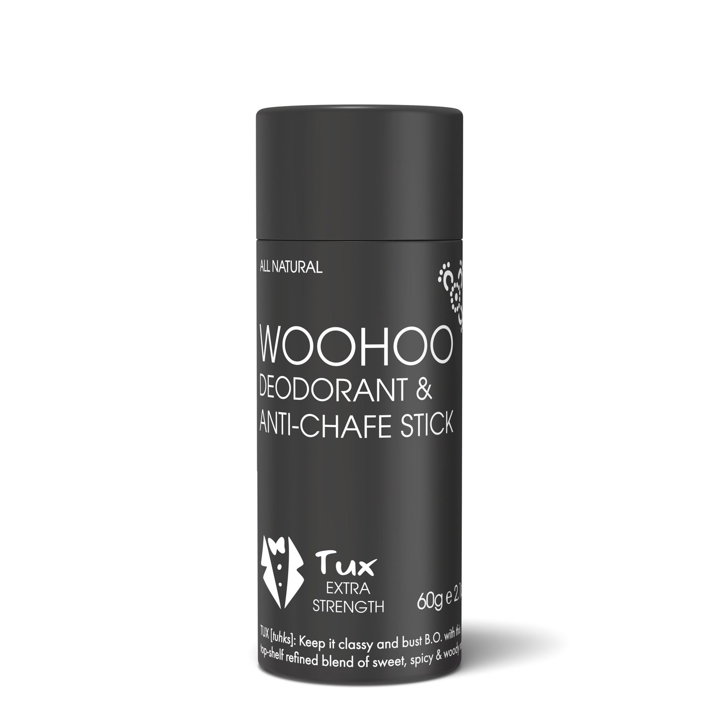 Woohoo Body Deodorant & Anti-Chafe Stick - Tux