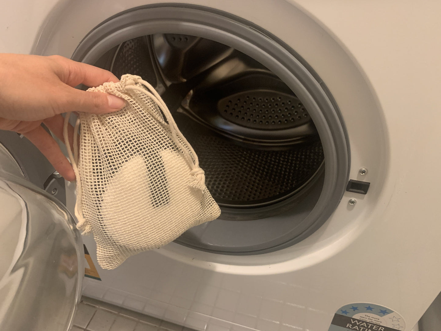 Makeup remover pads in washing machine