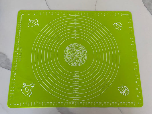 Large Silicone Baking Mat Green