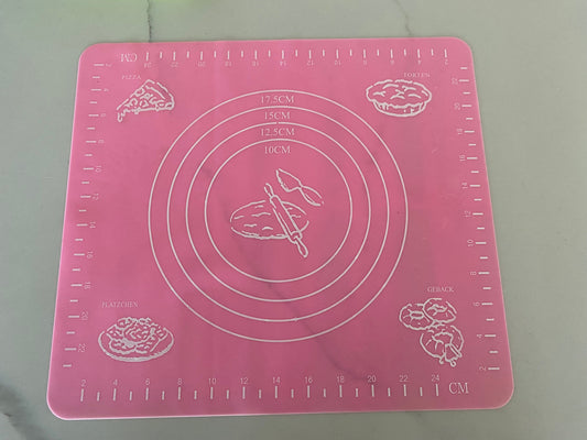 Reusable Silicone Baking Mat Pink Square