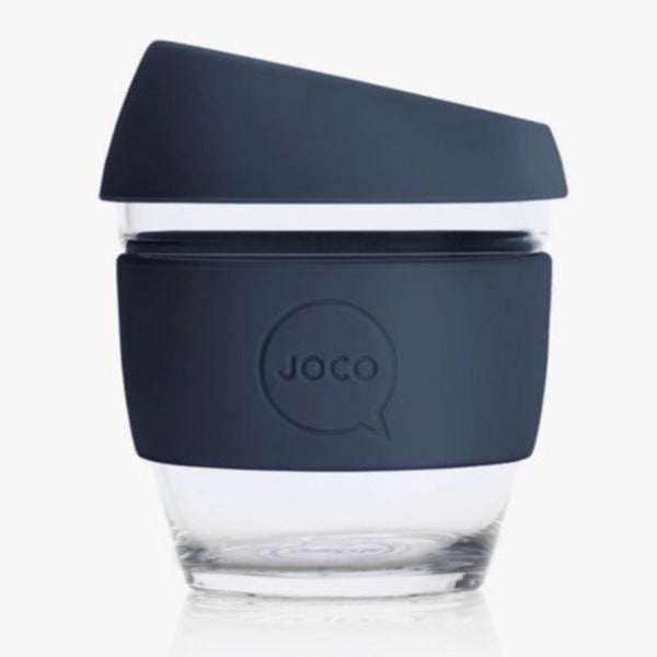 Joco Reusable Glass Cup 4oz Mood Indigo Navy Blue